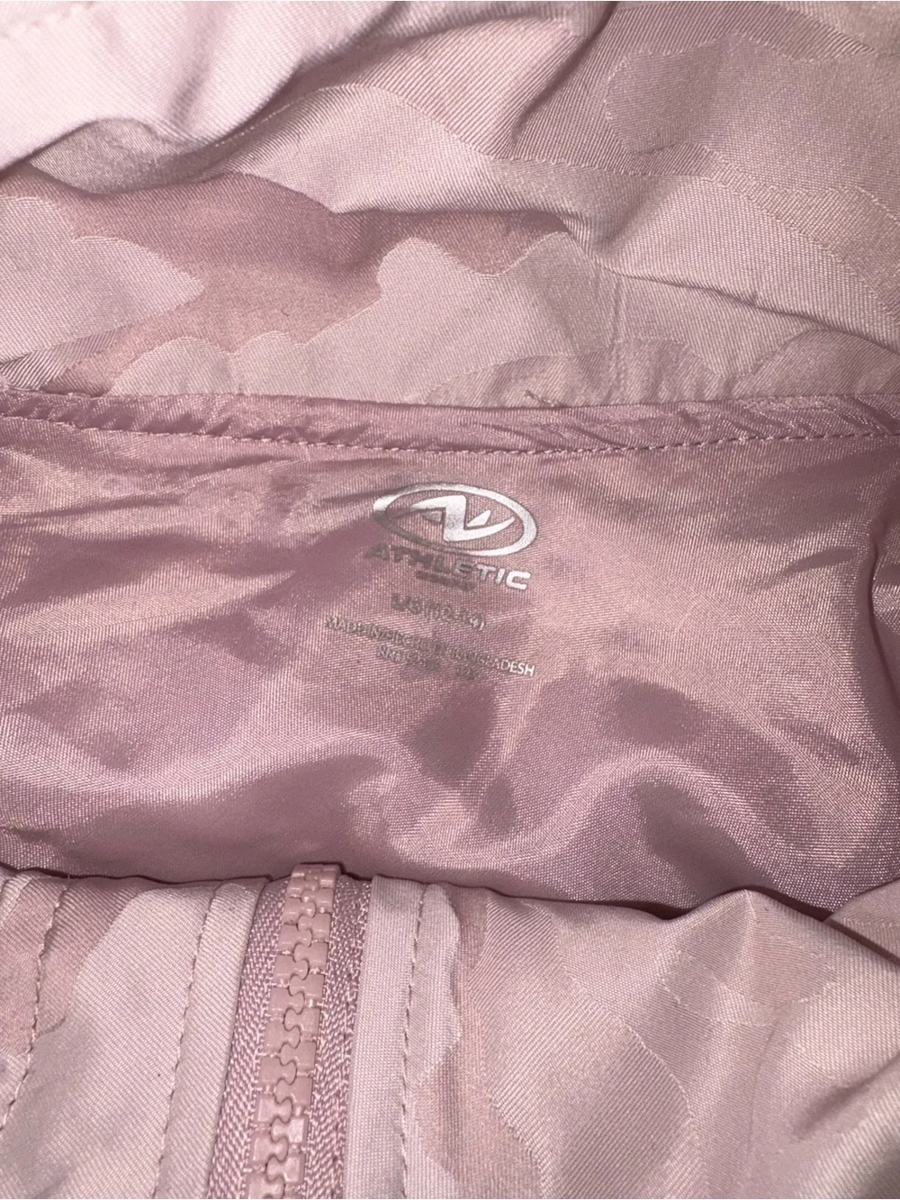 Athletic Works Light Pink Camo Hooded Utility Jacket